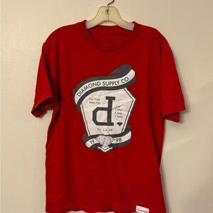 Diamond Supply Co. Red Graphic T-Shirt